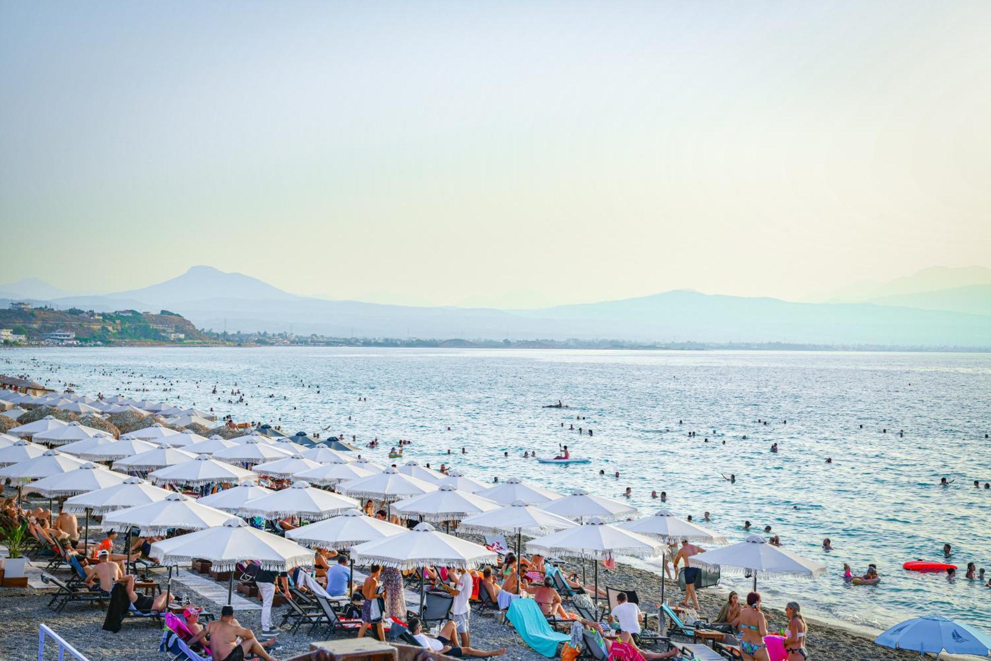 Beach Blue Villa Corinth Экстерьер фото